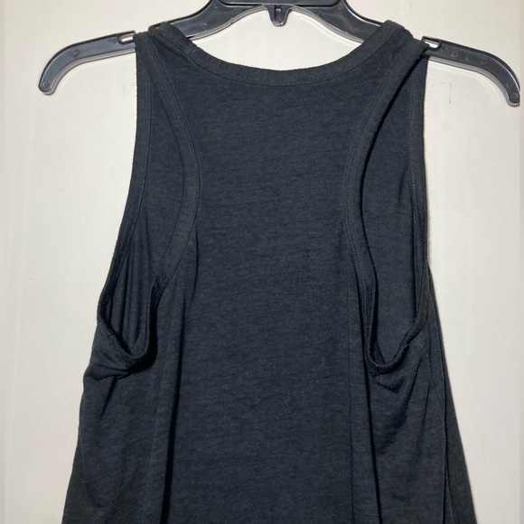 All Saints Daisy Vest Asymmetrical Tank Washed Black Size Small - Picture 4 of 13